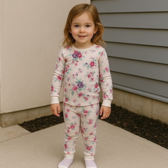NWT Jessica Simpson Girls 3-Piece Pajama Set with Socks 3T - Picture 1 of 10